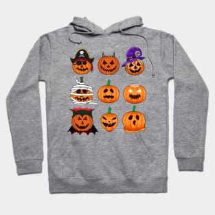 Halloween Costume Pumpkin Characters Hoodie